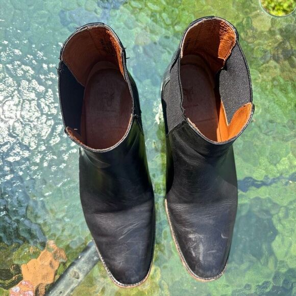 FRYE Dara black Leather Chelsea Boots Size 6 B - Picture 5 of 11